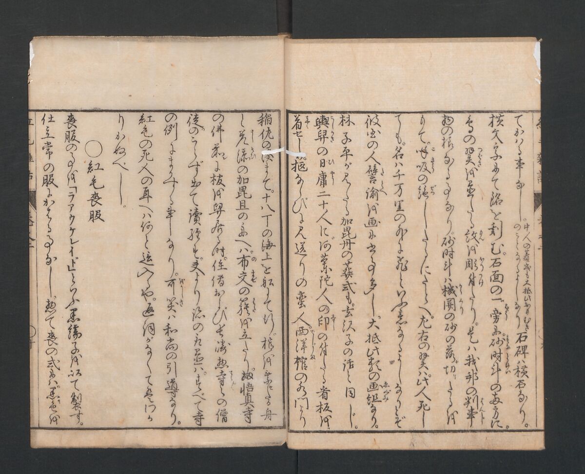 Encyclopedia of Western Art (Kōmō zatsuwa) 紅毛雑話, Morishima Chūryō 森島中 (Japanese, 1754–1810), Ink on paper, Japan