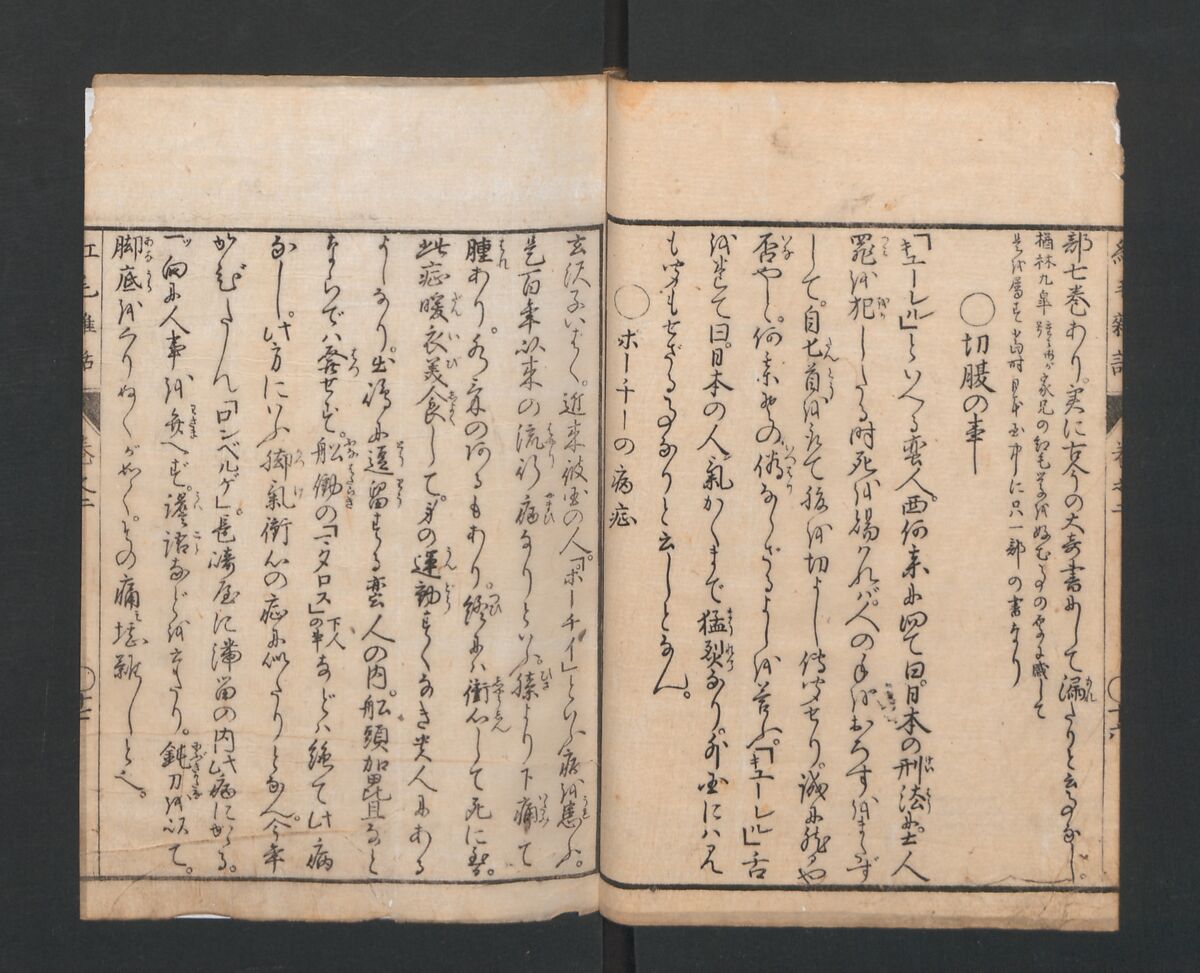 Encyclopedia of Western Art (Kōmō zatsuwa) 紅毛雑話, Morishima Chūryō 森島中 (Japanese, 1754–1810), Ink on paper, Japan