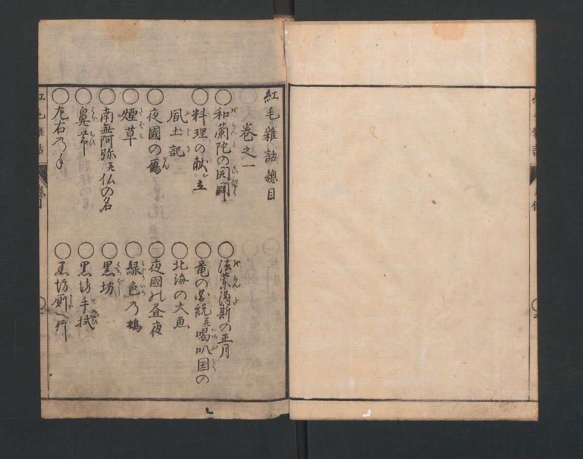 Encyclopedia of Western Art (Kōmō zatsuwa) 紅毛雑話, Morishima Chūryō 森島中 (Japanese, 1754–1810), Ink on paper, Japan