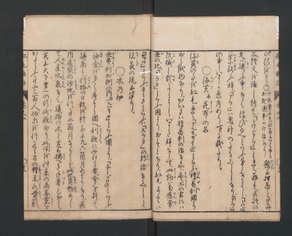 Encyclopedia of Western Art (Kōmō zatsuwa) 紅毛雑話, Morishima Chūryō 森島中 (Japanese, 1754–1810), Ink on paper, Japan