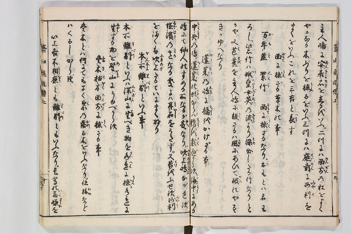 Illustrated Book of Floral Arrangements in the Mishō Style, Mishōsai Kōho (Japanese, 1791–1861), Monochrome woodblock printed book, Japan