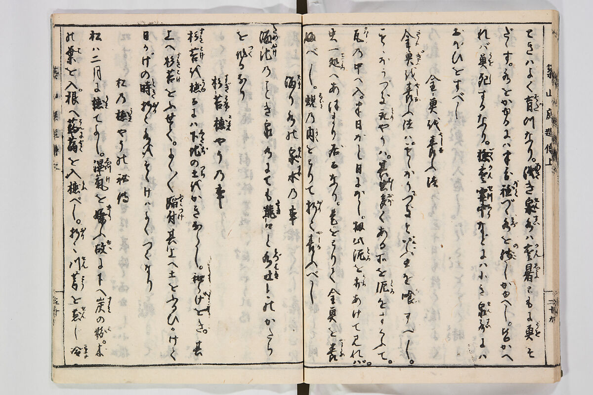 Illustrated Book of Floral Arrangements in the Mishō Style, Mishōsai Kōho (Japanese, 1791–1861), Monochrome woodblock printed book, Japan