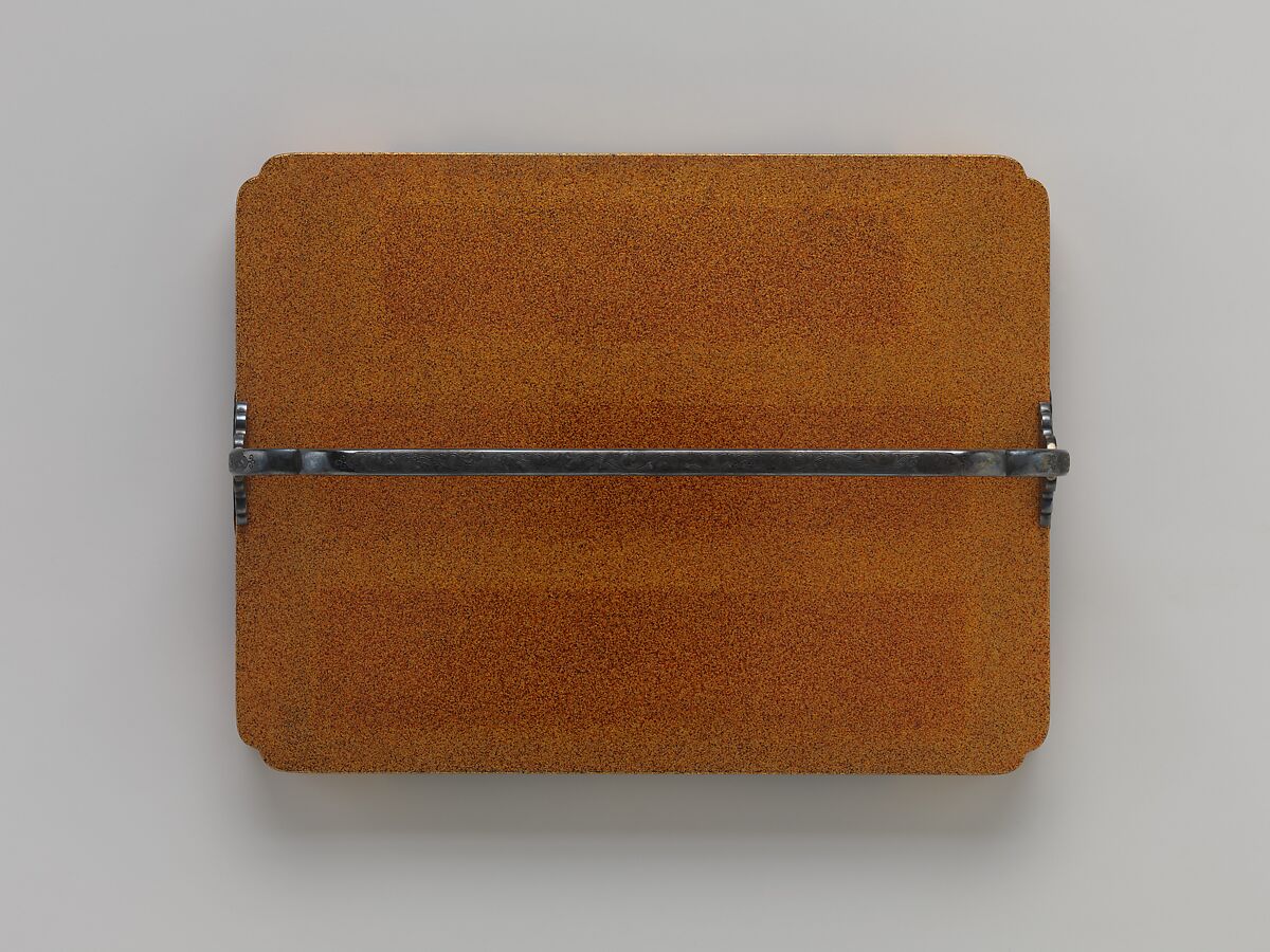 Stand (Tray with Handle), Sprinkled gold on lacquer (maki-e), Japan