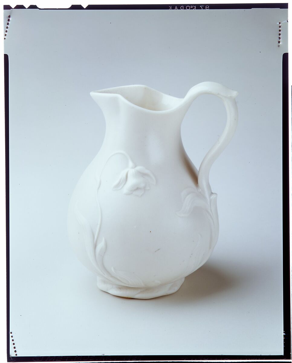 Pitcher, Fenton's Works (1847–1848), Parian porcelain, American