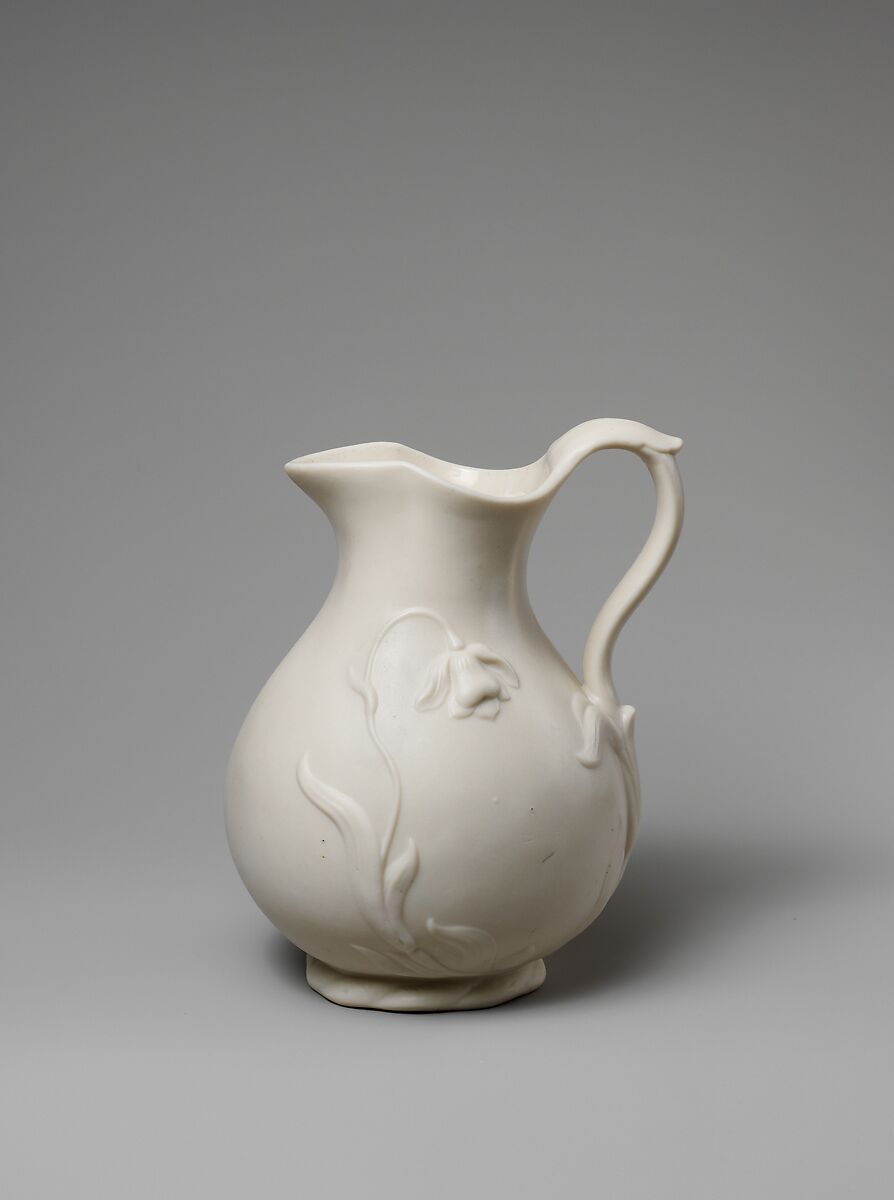 Pitcher, Fenton's Works  American, Parian porcelain, American