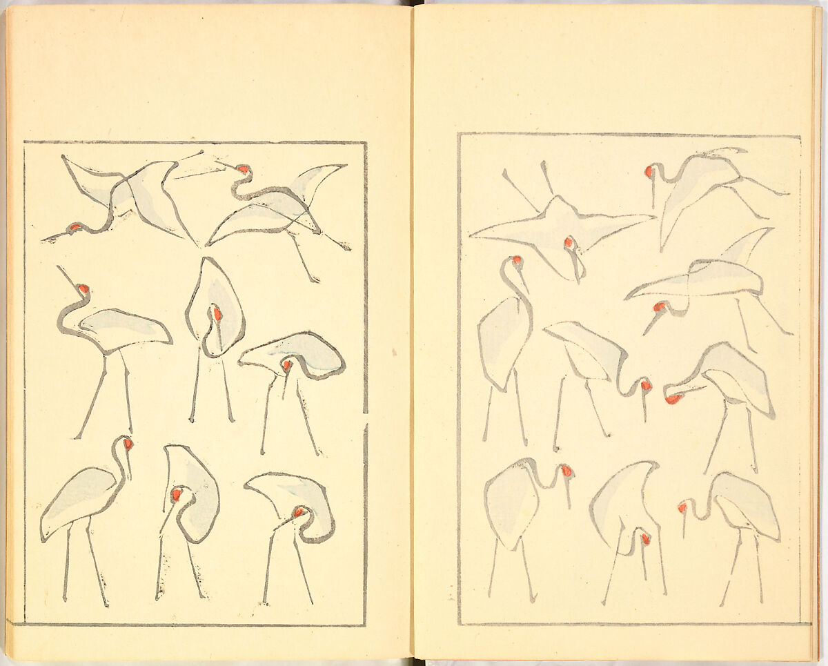 Illustrated Book, Katsushika Hokusai (Japanese, Tokyo (Edo) 1760–1849 Tokyo (Edo)), Ink on paper, Japan 