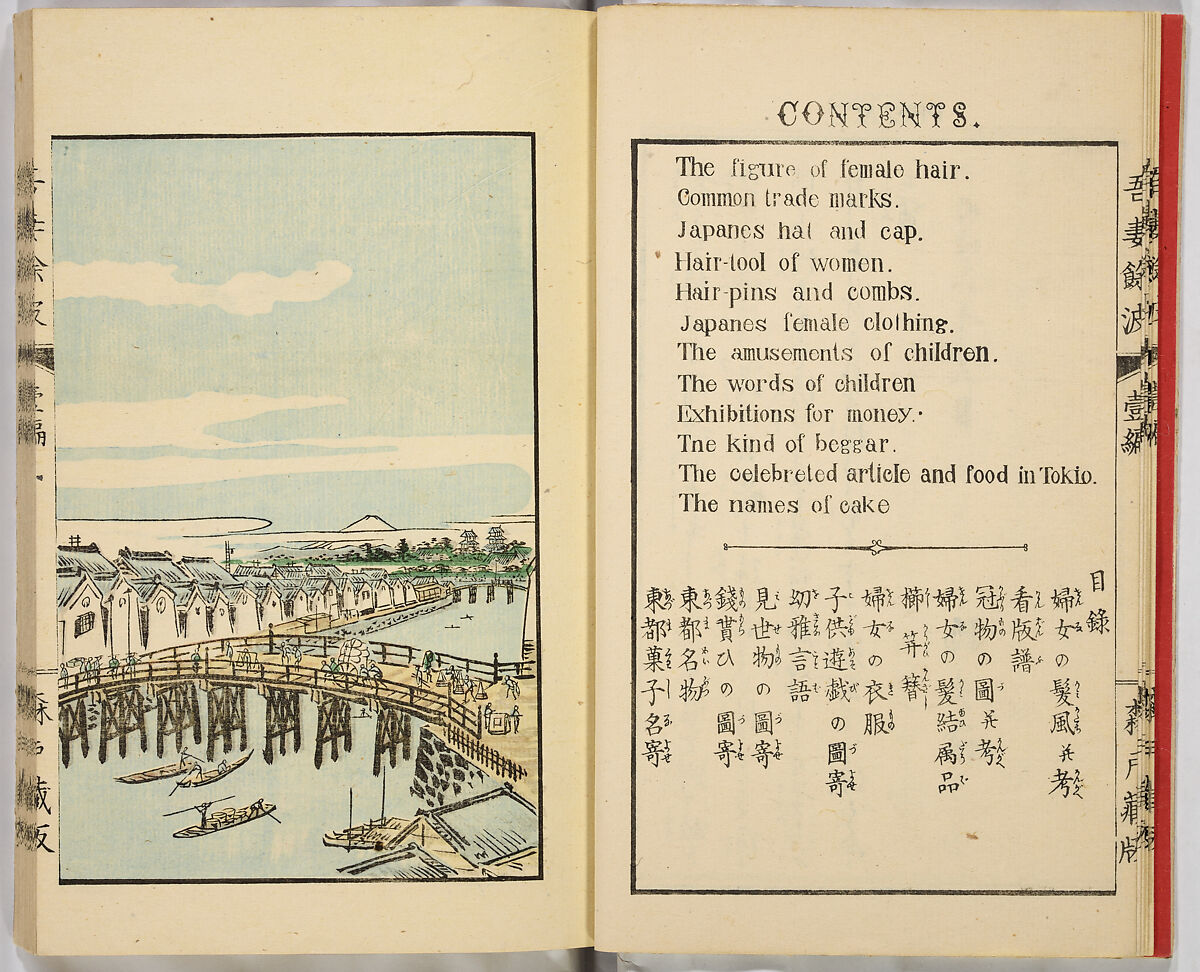 Ancient and Modern; Various Usages of Tokio Japan, Ink on paper, Japan