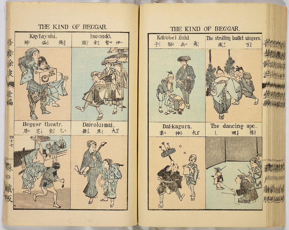 Ancient and Modern; Various Usages of Tokio Japan, Ink on paper, Japan