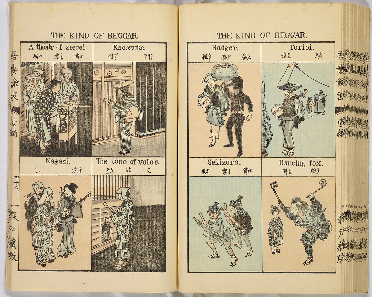 Ancient and Modern; Various Usages of Tokio Japan, Ink on paper, Japan