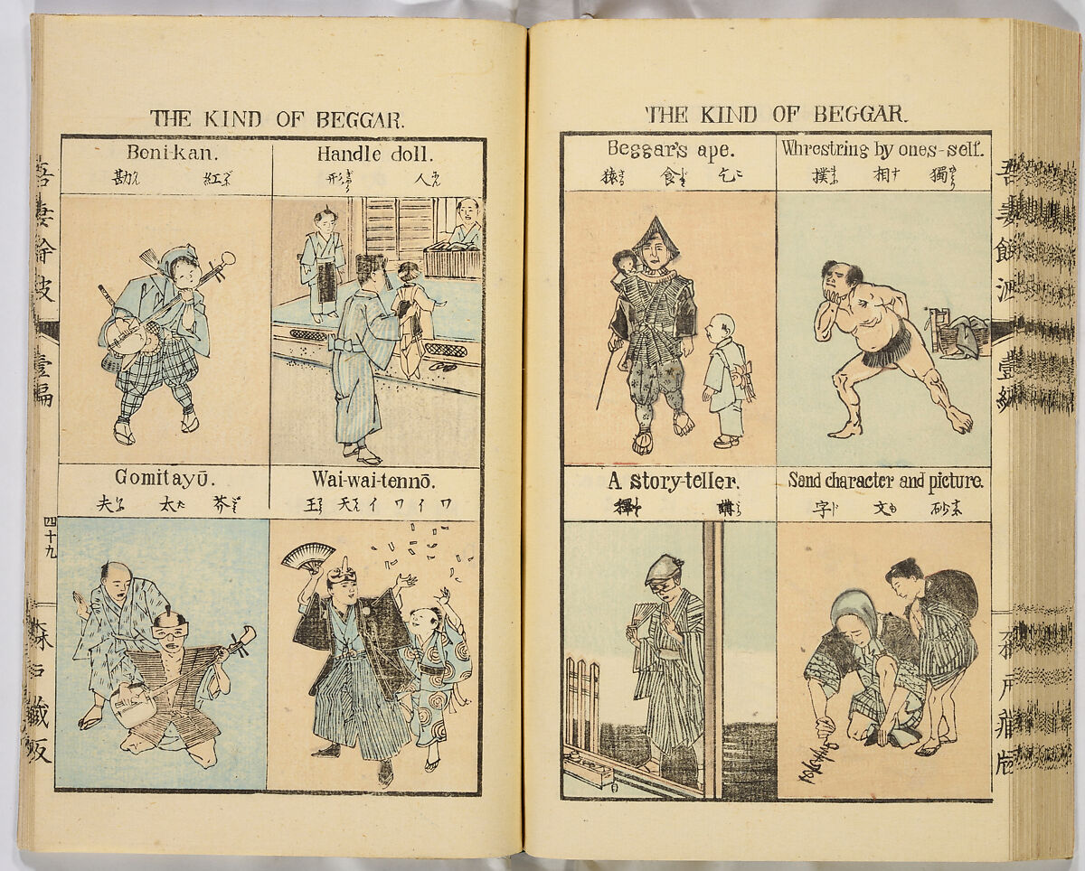 Ancient and Modern; Various Usages of Tokio Japan, Ink on paper, Japan