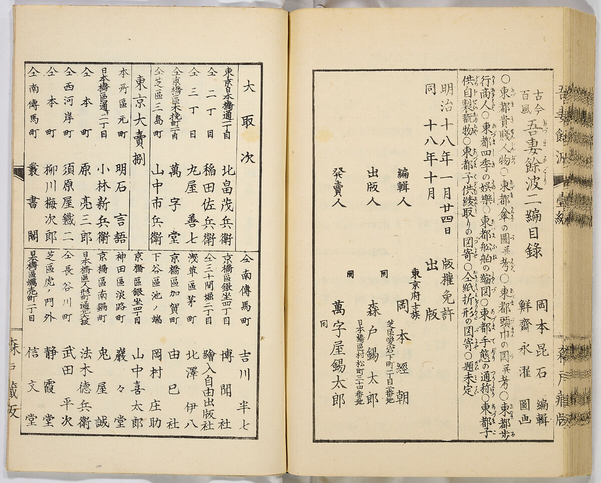 Ancient and Modern; Various Usages of Tokio Japan, Ink on paper, Japan