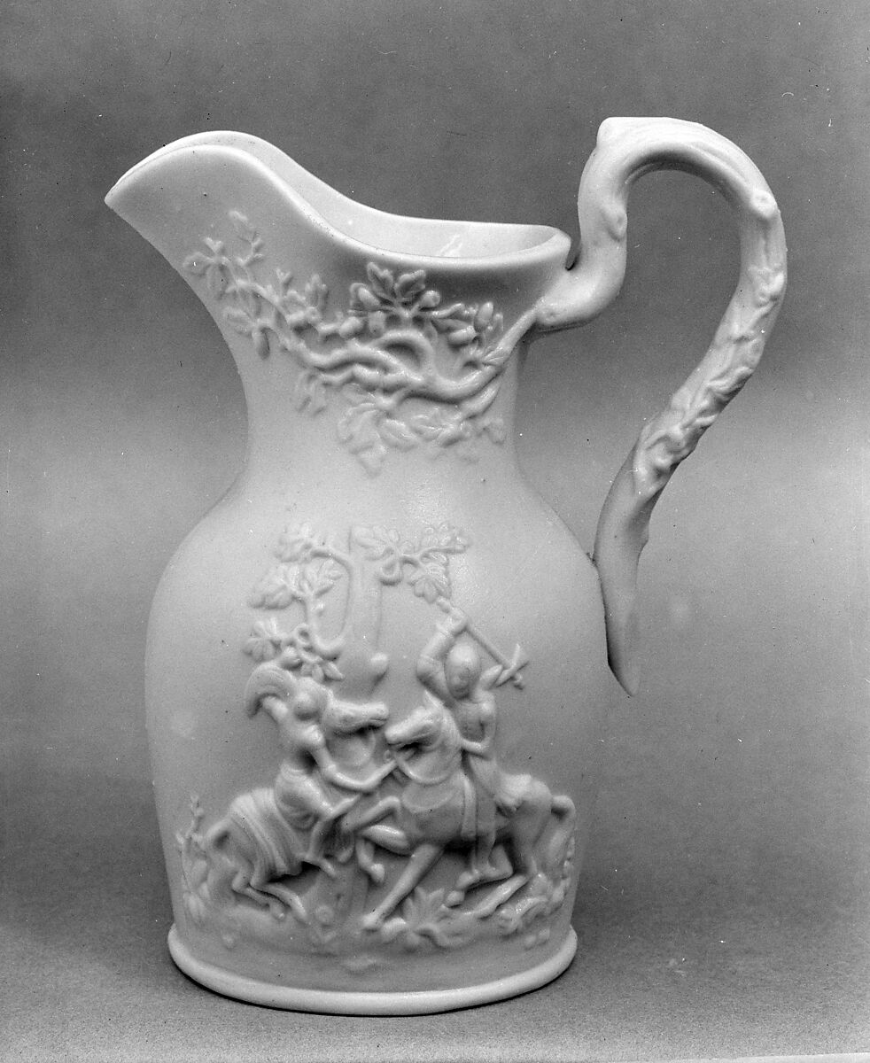 Pitcher, Fenton's Works (1847–1848), Parian porcelain, American