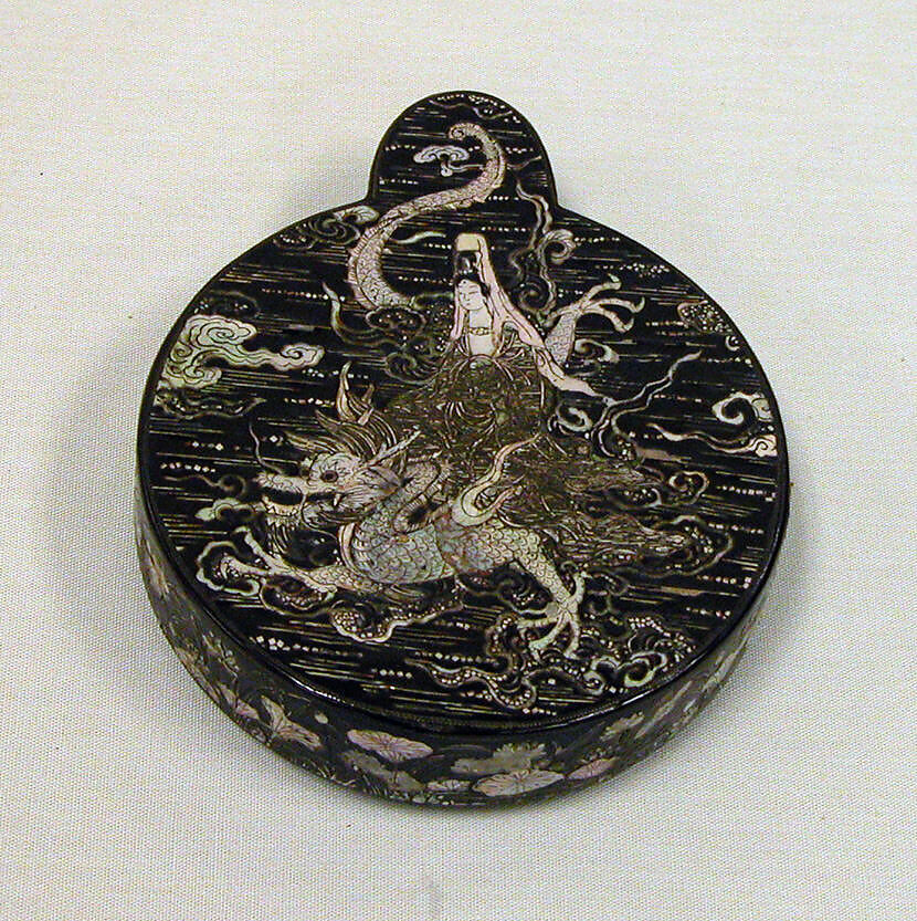 Box, Lacquer with mother-of-pearl inlay, Japan