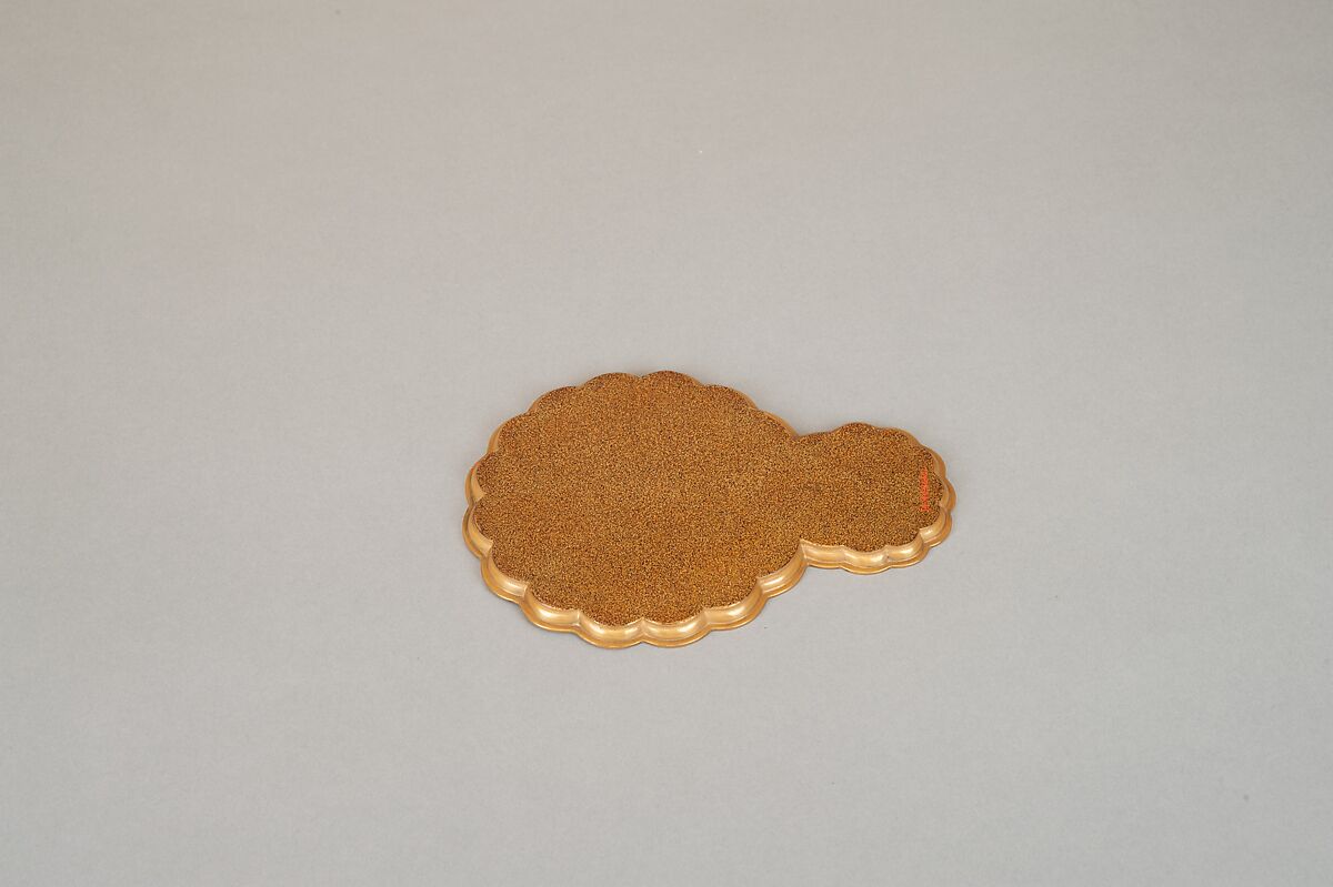 Incense Box with Design of Landscape in Spring (Side: Fagots with Cords), Gold and silver maki-e on gold lacquer, Japan