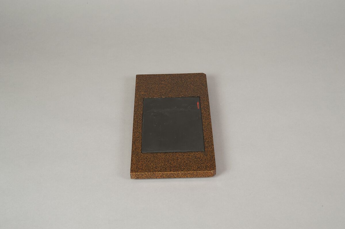 Writing Box with Design of Bird in Flight and a Stream, Tatsuke Takanori (1757–1833), Gold and silver maki-e with colored lacquer on black lacquer, Japan