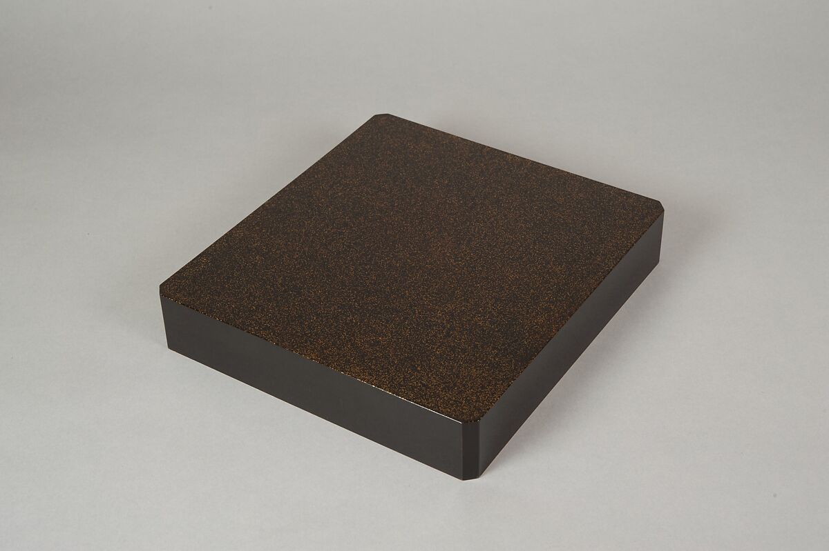 Writing Box with Design of Bird in Flight and a Stream, Tatsuke Takanori (1757–1833), Gold and silver maki-e with colored lacquer on black lacquer, Japan