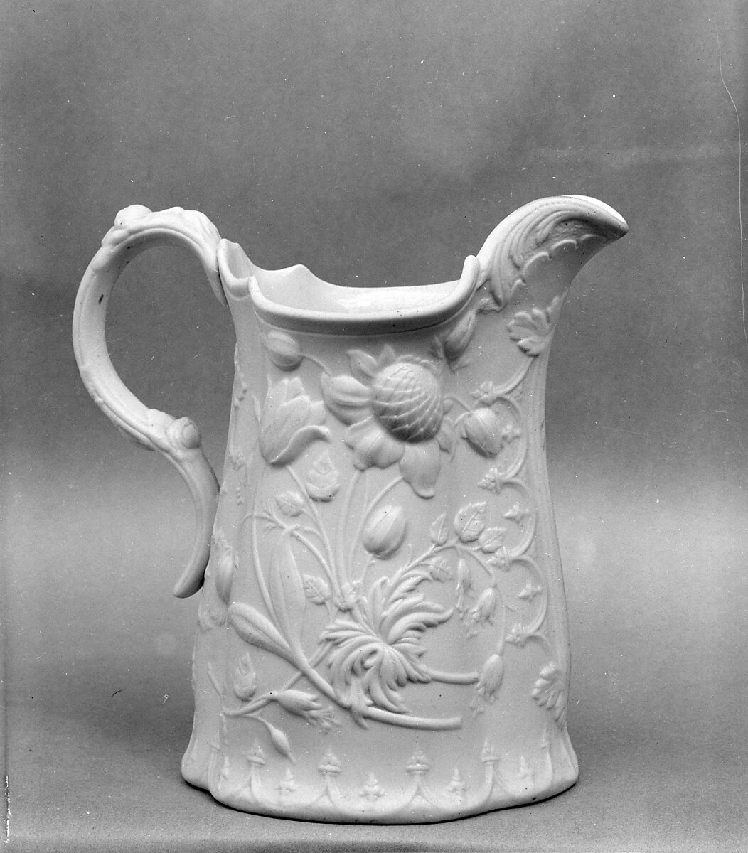 Pitcher, Fenton's Works (1847–1848), Parian porcelain, American