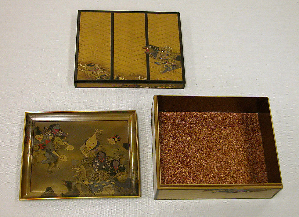 Box with tray, Lacquer, Japan