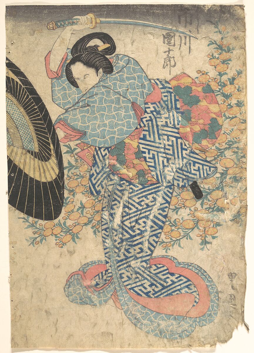 Print, Utagawa Kunisada (Japanese, 1786–1864), Woodblock print; ink and color on paper, Japan 