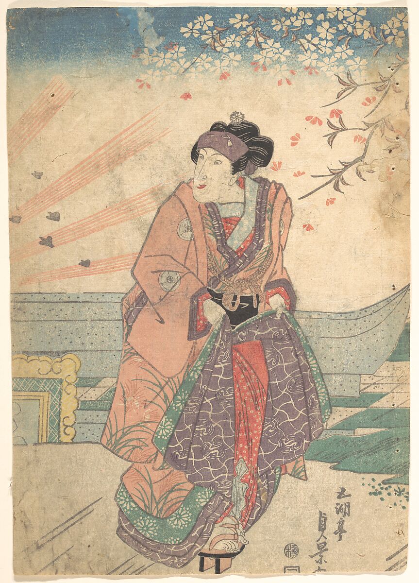 Print, Utagawa Sadakage (Japanese, active mid-19th century), Woodblock print; ink and color on paper, Japan 