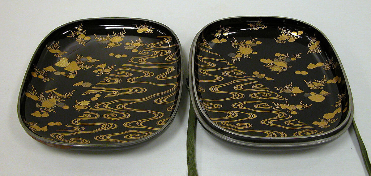 Document Box with Design of Chinese Children at Play, Style of Ogawa Haritsu (Ritsuō) (Japanese, 1663–1747), Colored lacquer, gold and silver foil, mother-of-pearl, ivory, tortoiseshell, and ceramic on black lacquer, Japan
