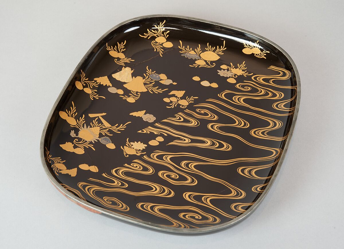 Document Box with Design of Chinese Children at Play, Style of Ogawa Haritsu (Ritsuō) (Japanese, 1663–1747), Colored lacquer, gold and silver foil, mother-of-pearl, ivory, tortoiseshell, and ceramic on black lacquer, Japan