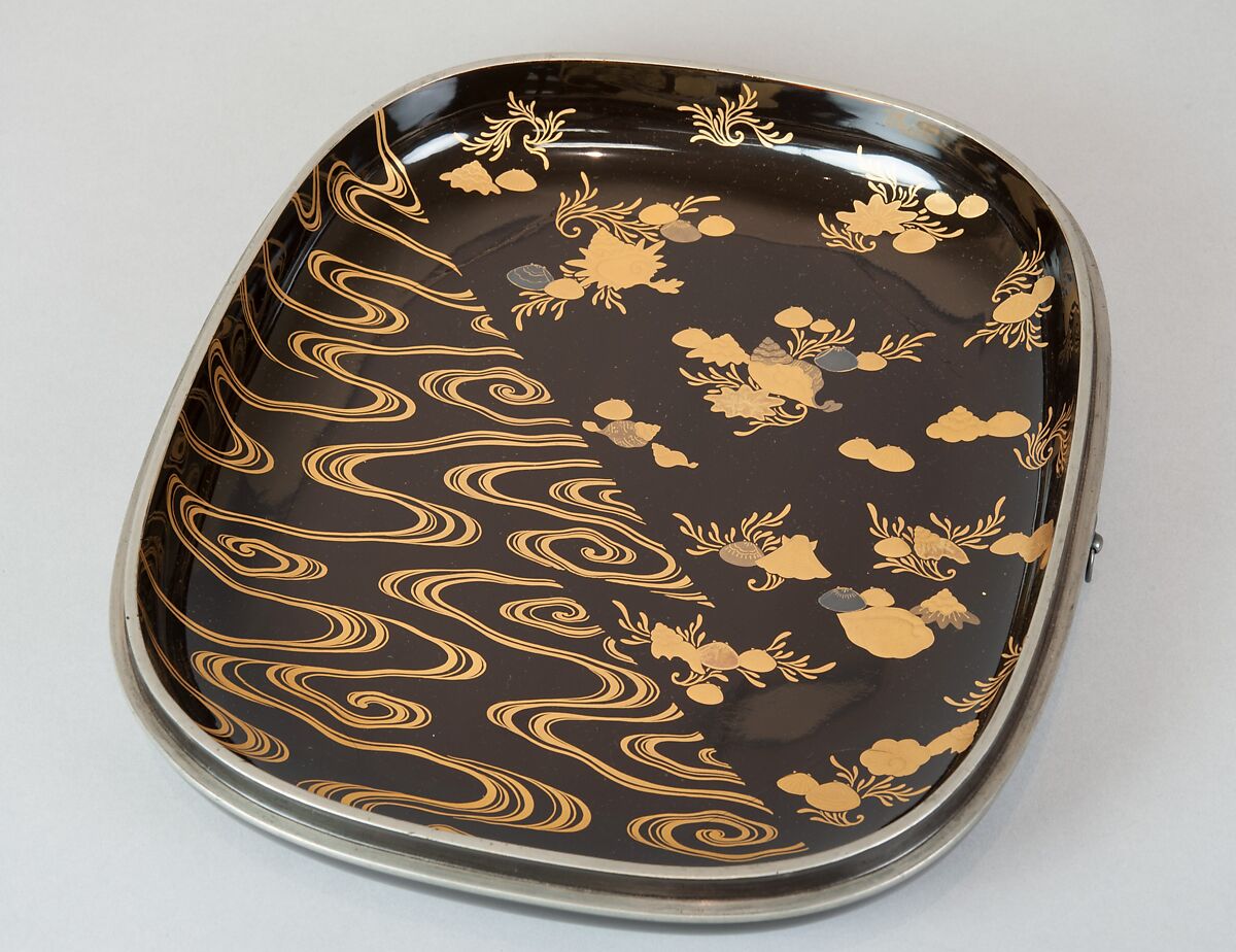 Document Box with Design of Chinese Children at Play, Style of Ogawa Haritsu (Ritsuō) (Japanese, 1663–1747), Colored lacquer, gold and silver foil, mother-of-pearl, ivory, tortoiseshell, and ceramic on black lacquer, Japan