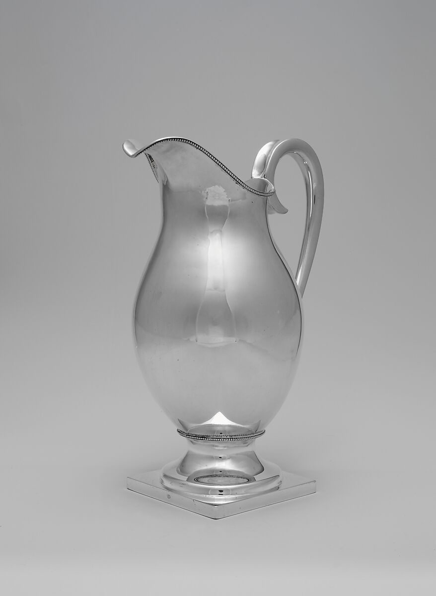 Pitcher, Isaac Hutton (American, New York 1766–1855 Albany, New York), Silver, American 