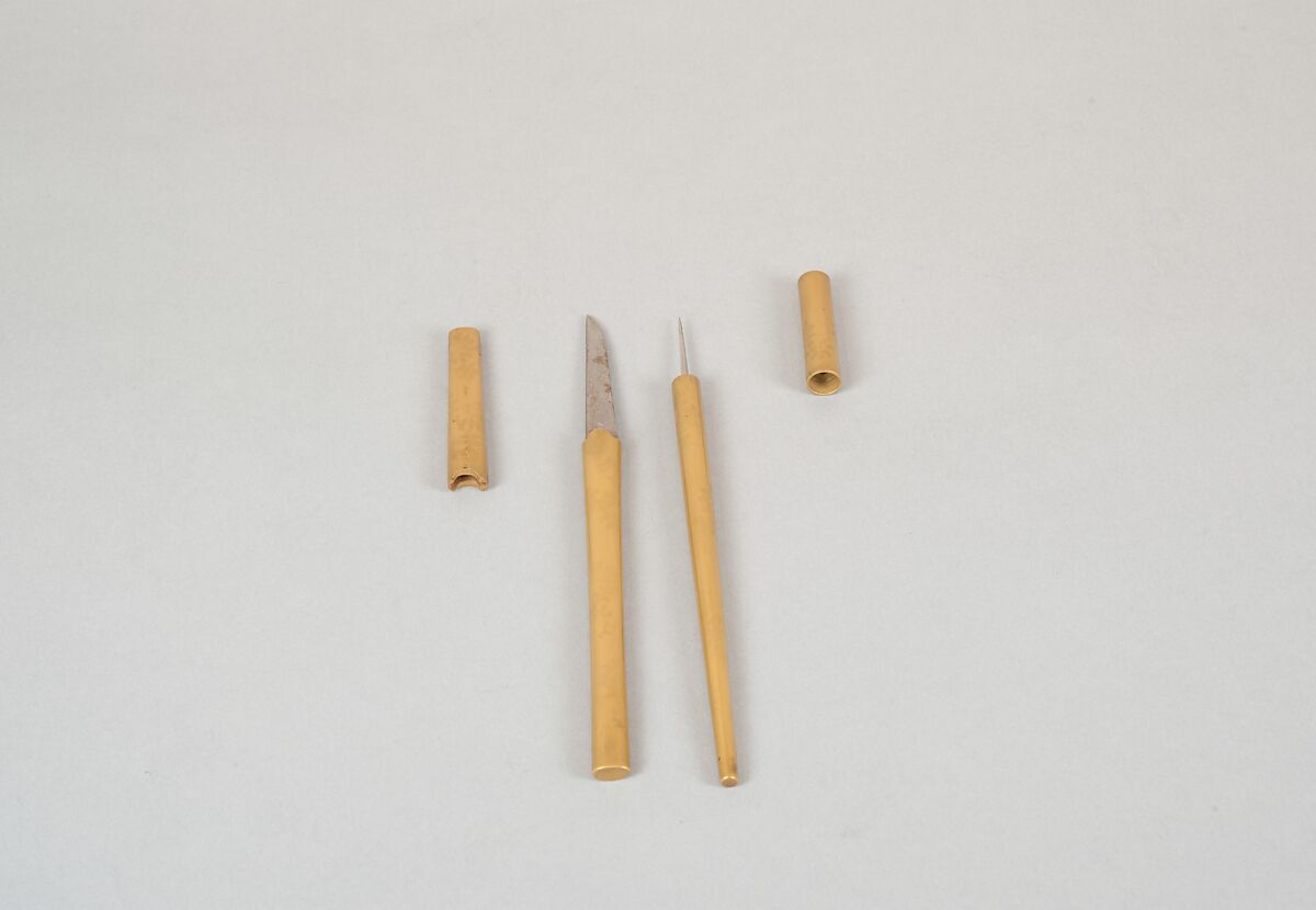 Writing Box with Design of the Tatsuta River, Gold and silver maki-e on gold lacquer, Japan