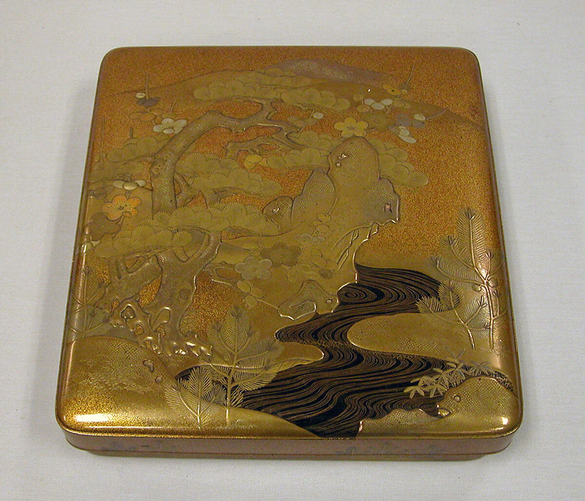 Writing Box, Gold lacquer on nashiji ground, Japan 