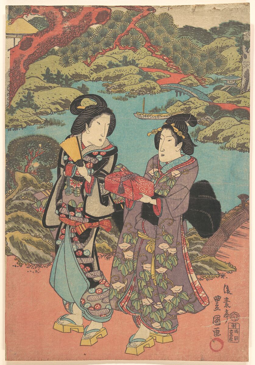 Print, Utagawa Kunisada (Japanese, 1786–1864), Woodblock print; ink and color on paper, Japan 