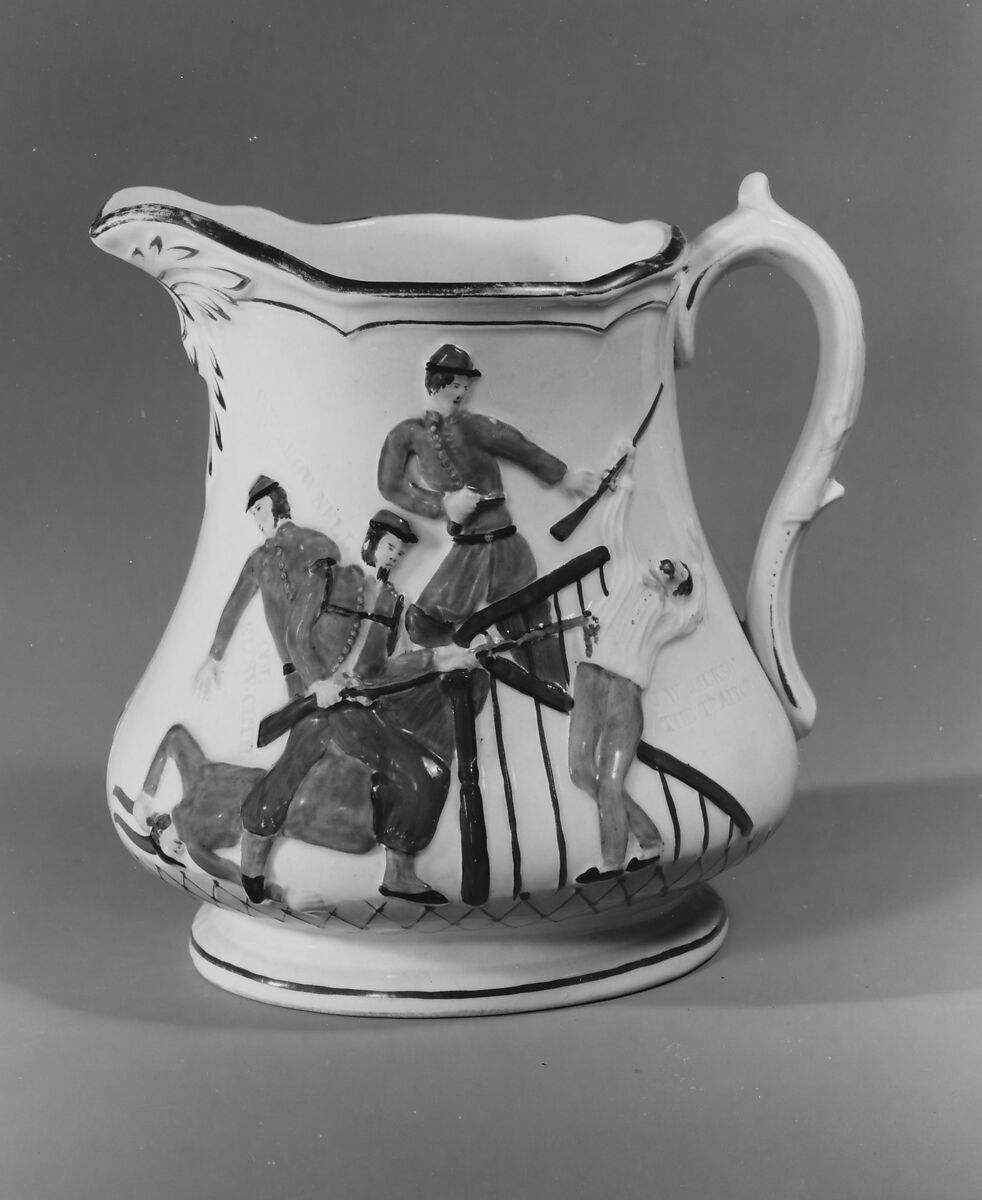 Pitcher, Millington, Astbury and Poulson (American, 1860–1865), Porcelain, American