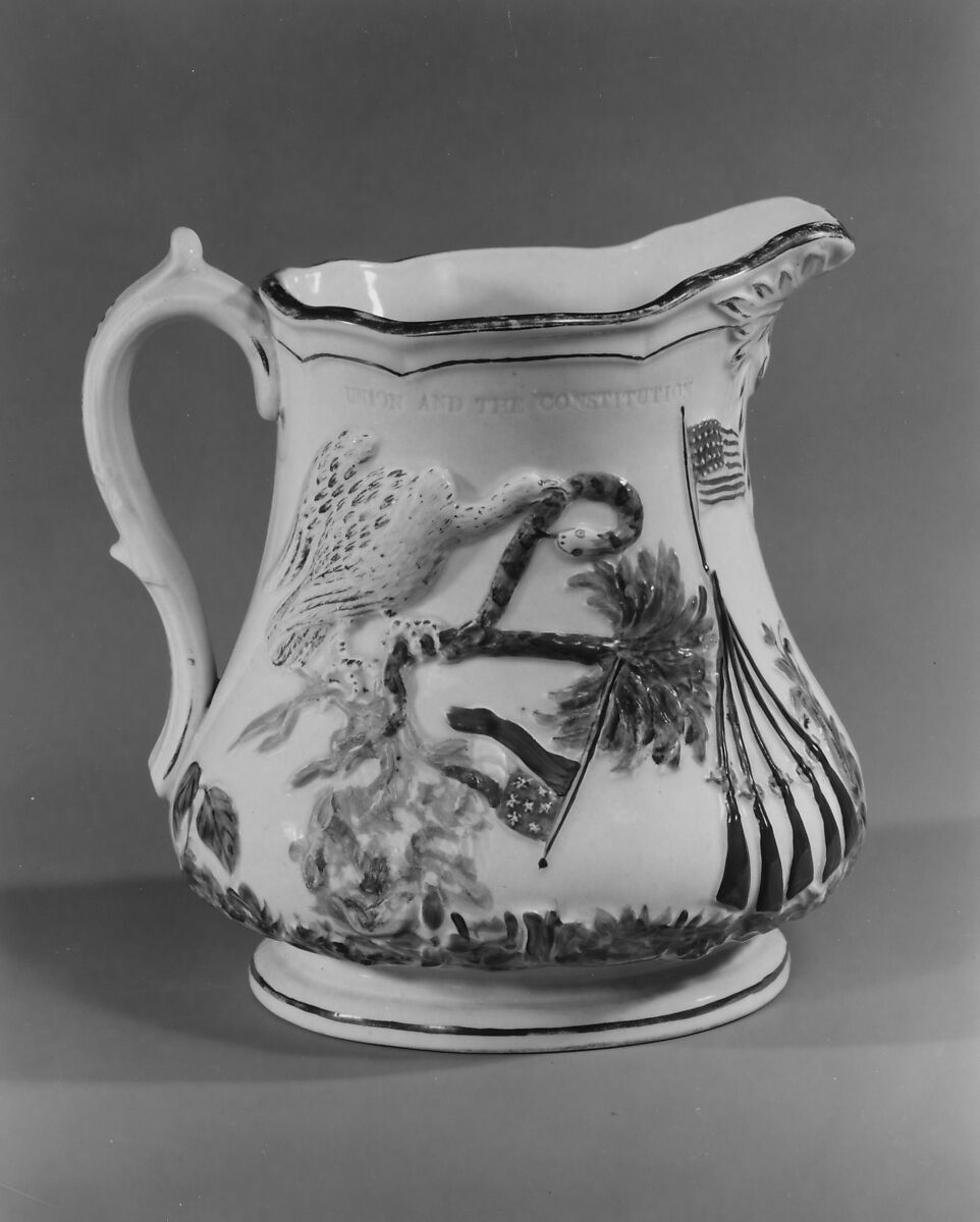 Pitcher, Millington, Astbury and Poulson (American, 1860–1865), Porcelain, American