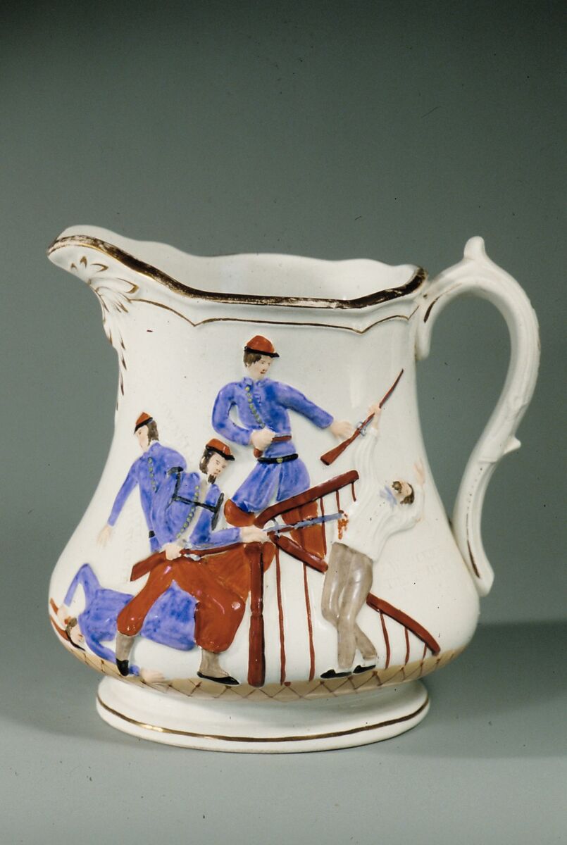 Pitcher, Millington, Astbury and Poulson (American, 1860–1865), Porcelain, American 