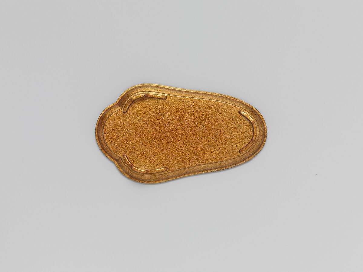 Incense Box in Shape of Mandarin Duck, Lacquer with gold design, Japan