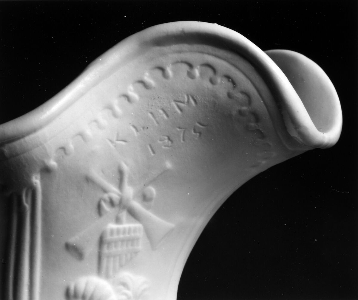 Pitcher, Designed by Karl L. H. Müller (American, 1820–1887), Parian porcelain, American
