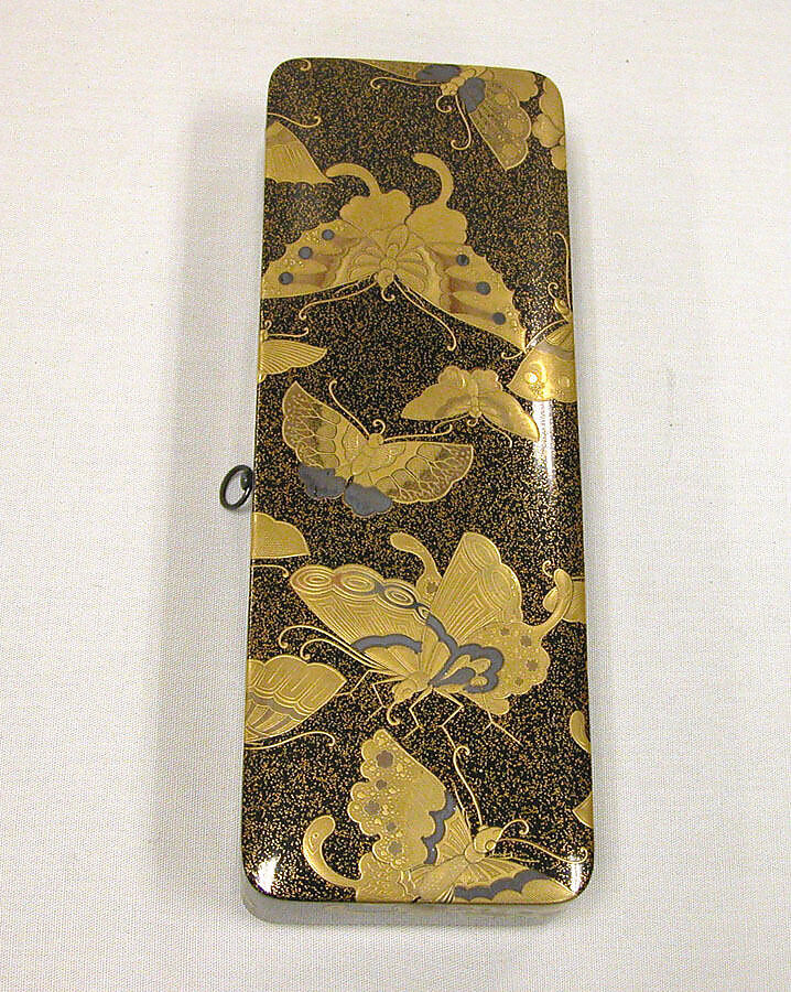 Letter box, Lacquer with gold and silver, Japan