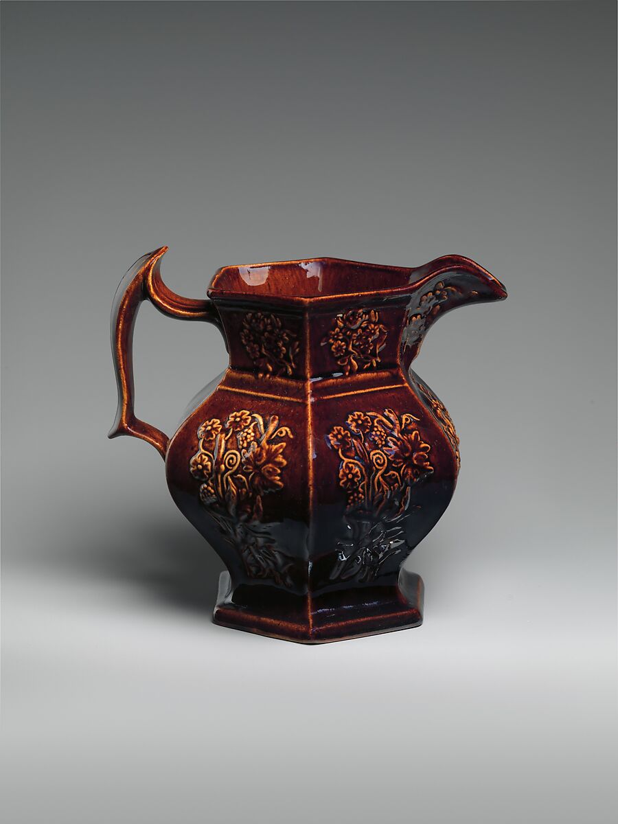 Pitcher, Norton and Fenton (1845–47), Mottled brown earthenware, American 
