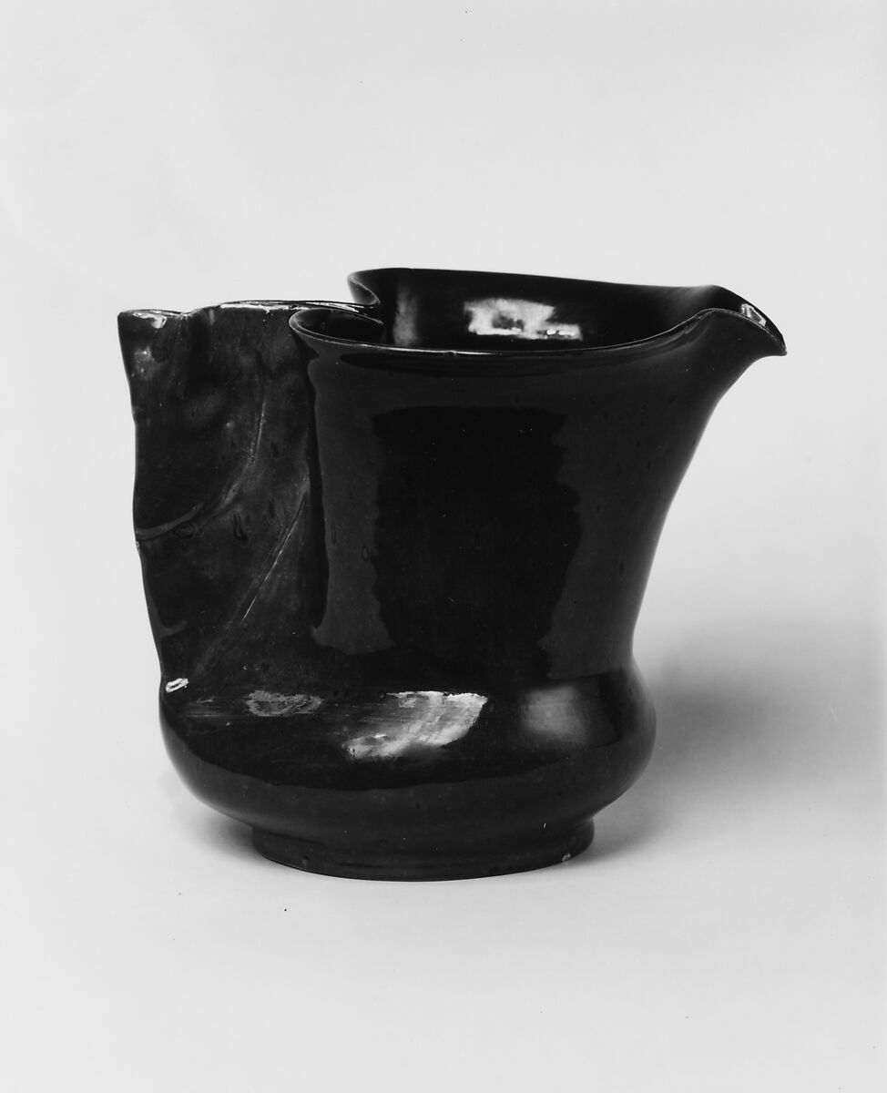 Pitcher, George E. Ohr (American, Biloxi, Mississippi 1857–1918  Biloxi, Mississippi), Earthenware, American