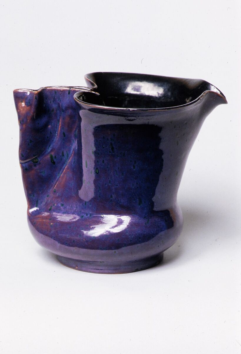 Pitcher, George E. Ohr  American, Earthenware, American