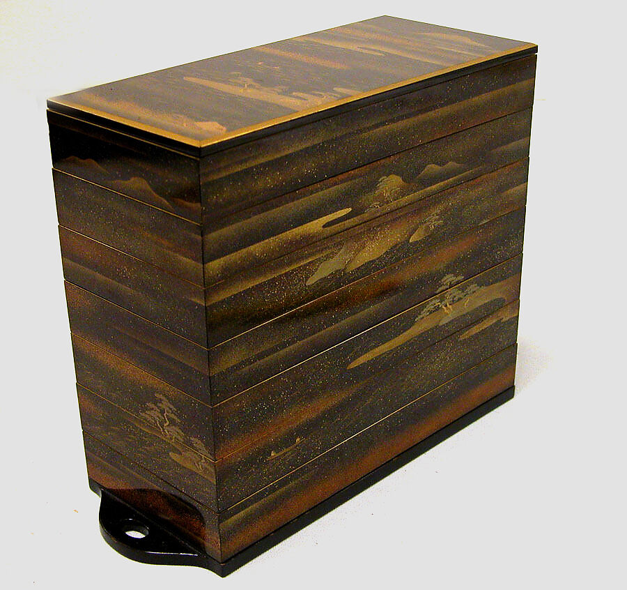 Cabinet containing boxes, Lacquer, Japan