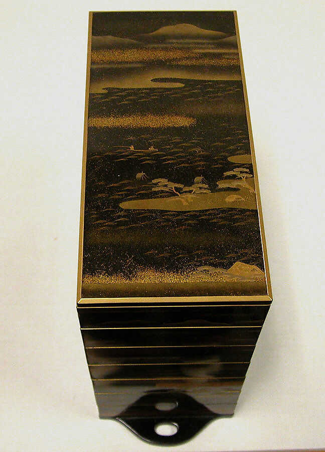 Cabinet containing boxes, Lacquer, Japan
