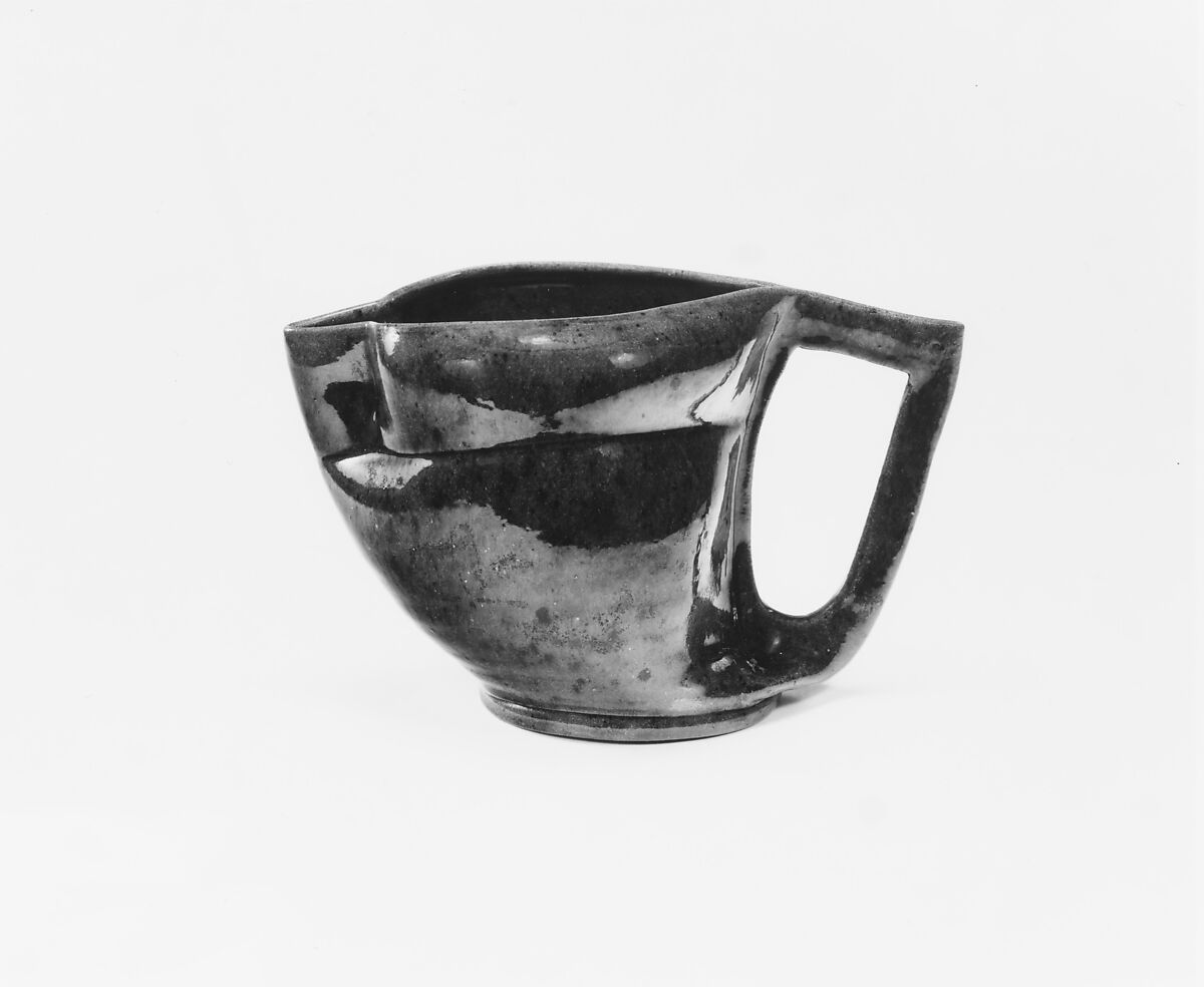 Pitcher, George E. Ohr (American, Biloxi, Mississippi 1857–1918  Biloxi, Mississippi), Earthenware, American