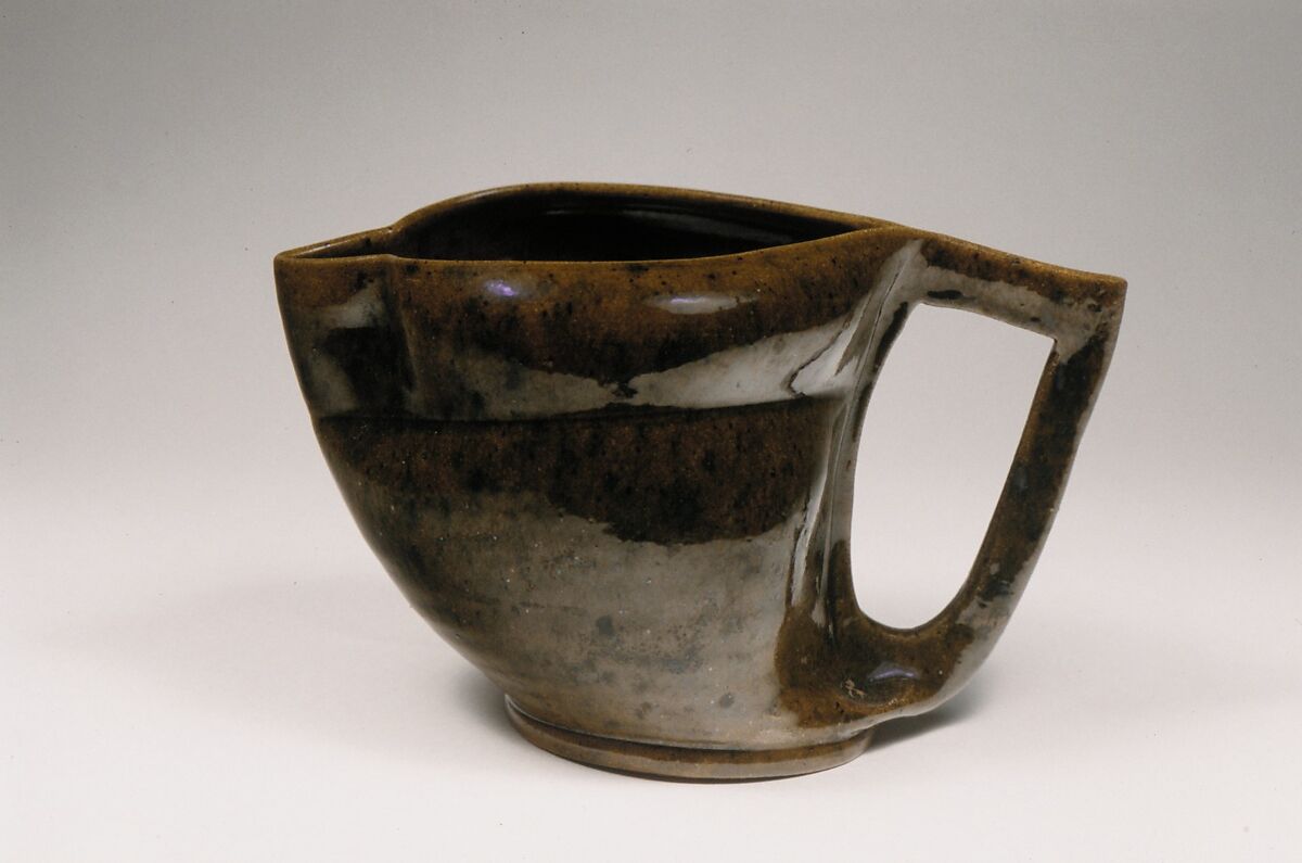 Pitcher, George E. Ohr (American, Biloxi, Mississippi 1857–1918  Biloxi, Mississippi), Earthenware, American 