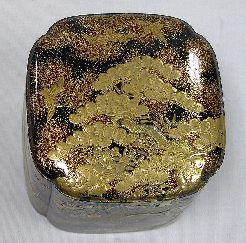 Box (Jubako), Lacquer, gold and silver, Japan