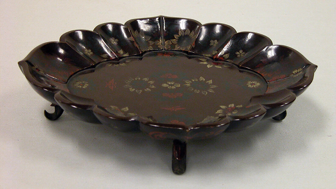 Cake tray, Lacquer, Japan