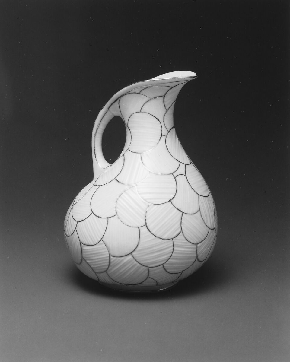 Pitcher, Ott and Brewer (American, Trenton, New Jersey, 1871–1893), Porcelain, American