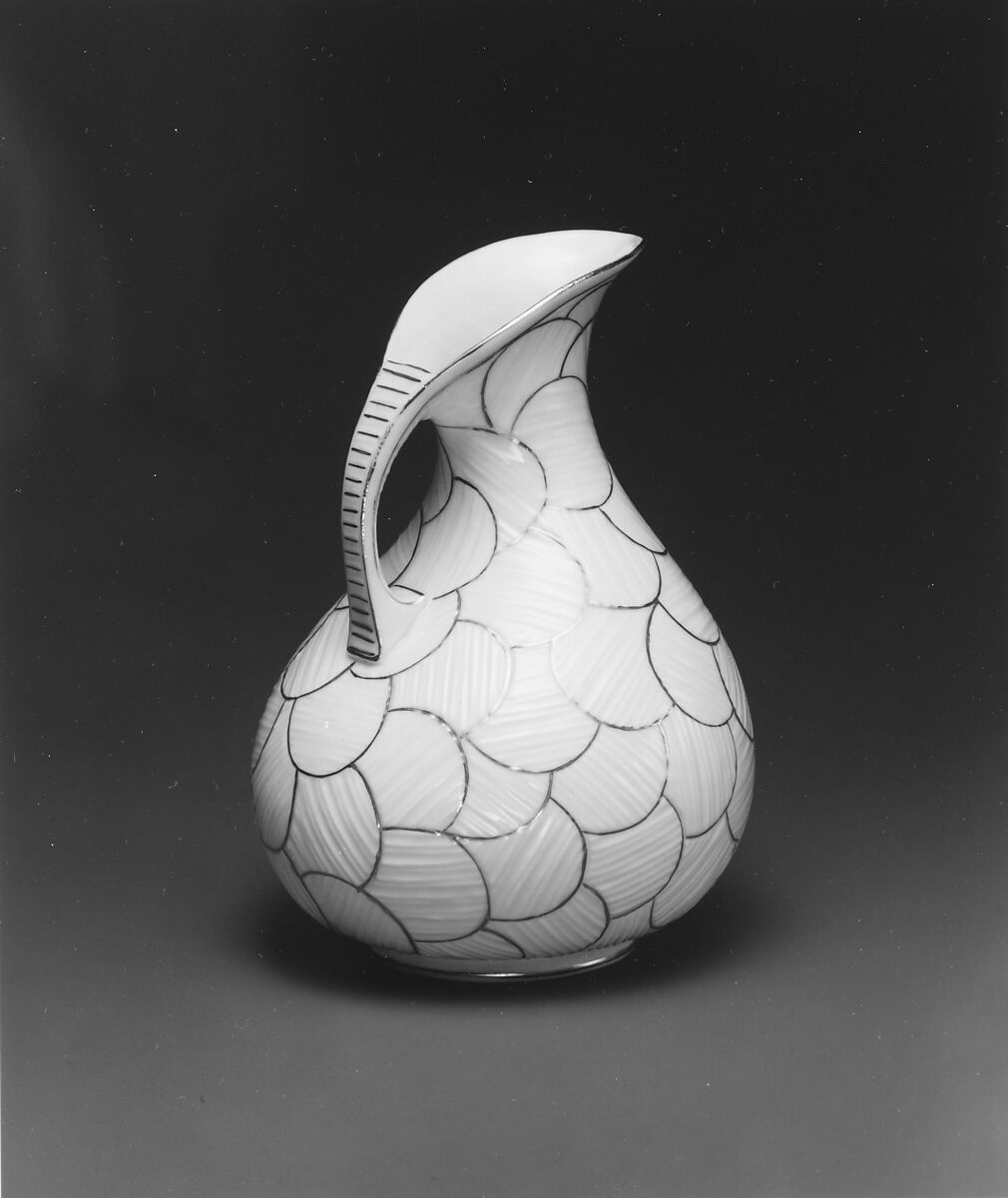 Pitcher, Ott and Brewer (American, Trenton, New Jersey, 1871–1893), Porcelain, American