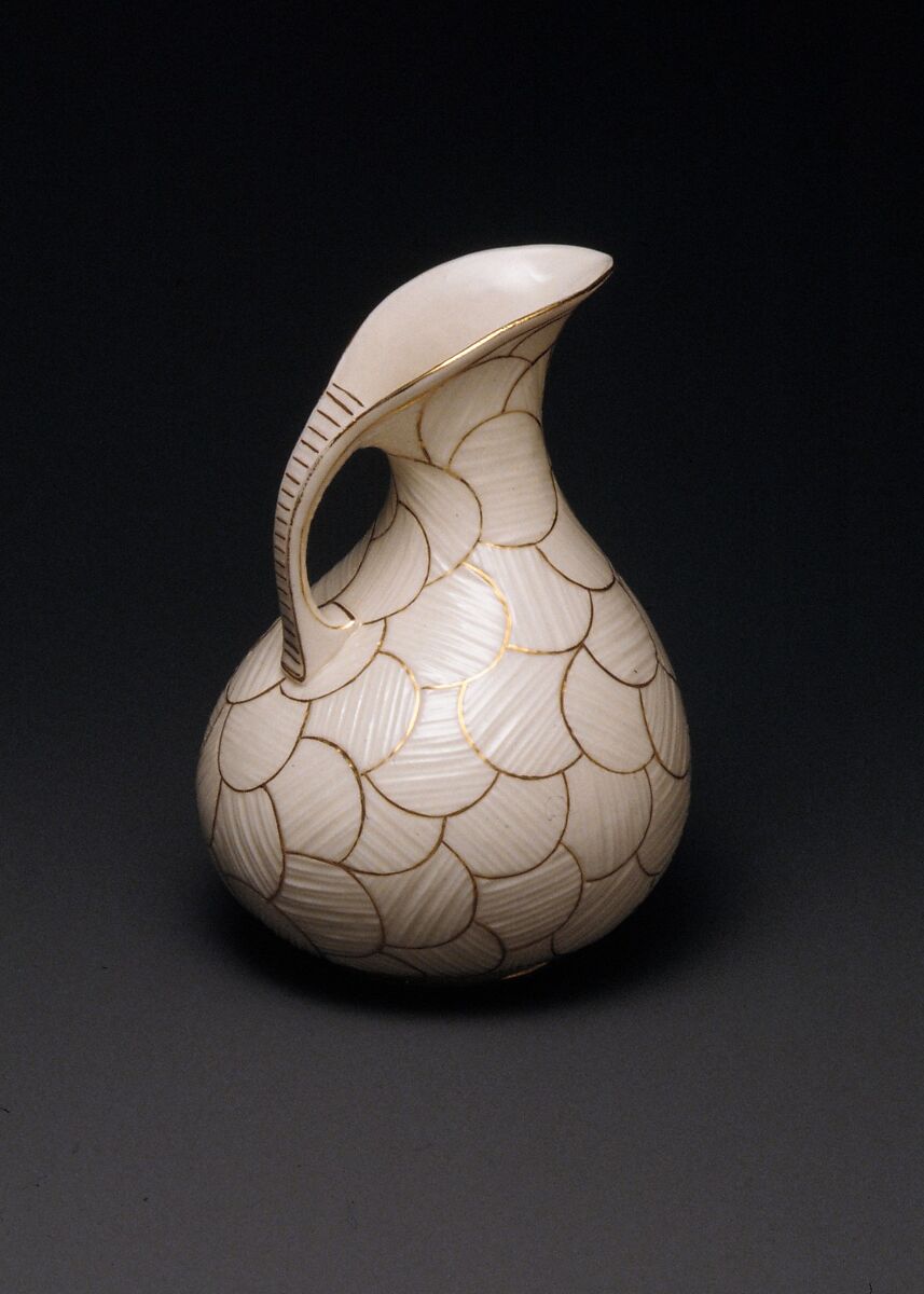 Pitcher, Ott and Brewer (American, Trenton, New Jersey, 1871–1893), Porcelain, American