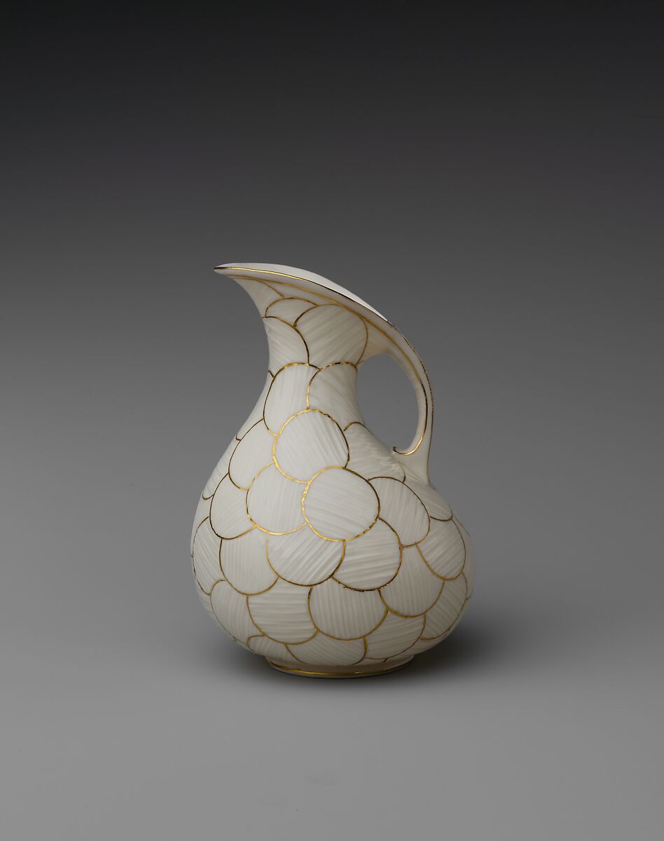 Pitcher, Ott and Brewer (American, Trenton, New Jersey, 1871–1893), Porcelain, American